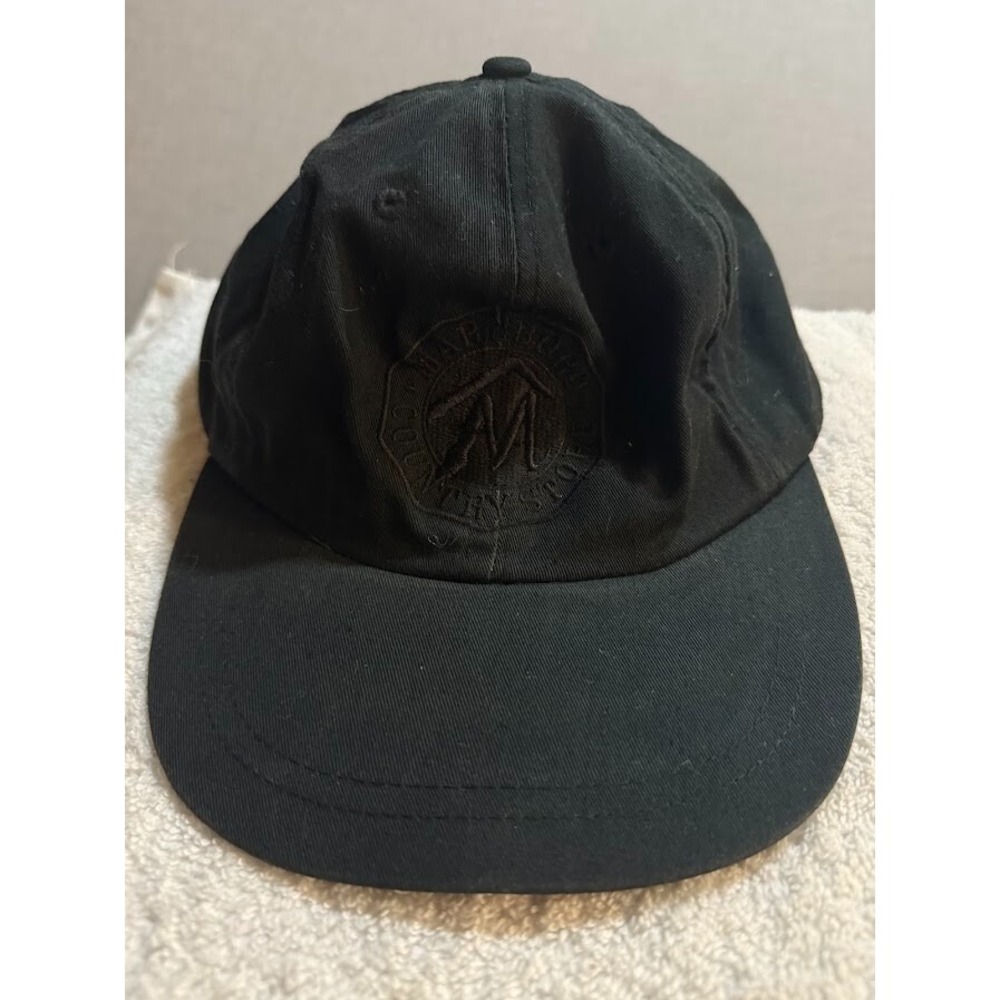 Vintage Marlboro Country‎ Store Baseball Hat Black Adjustable Cap.